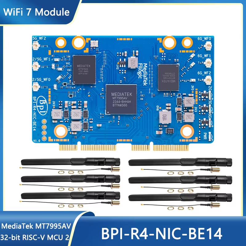Bananapi Bpi R4 Wifi 7 - Banana Pi BPI-R4-NIC-BE14 WiFi 7 Modülü