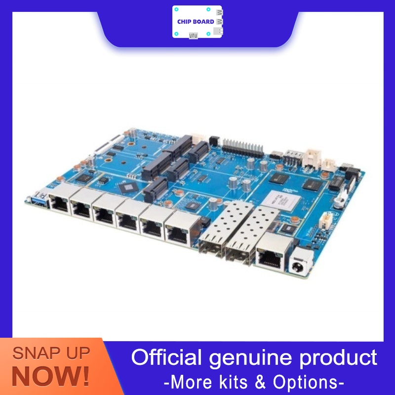 Çift 10GbE SFP+, 7x 1GbE/2.5Gb - Bananapi Bpi R4 Wifi 7 incelemesi ve fiyatı