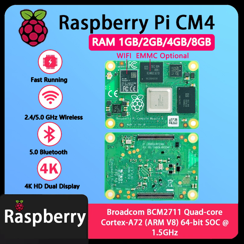 Raspberry Pi CM4 1GB/2GB/4GB/8 - Compute Module 4 32Gb Wifi incelemesi ve fiyatı