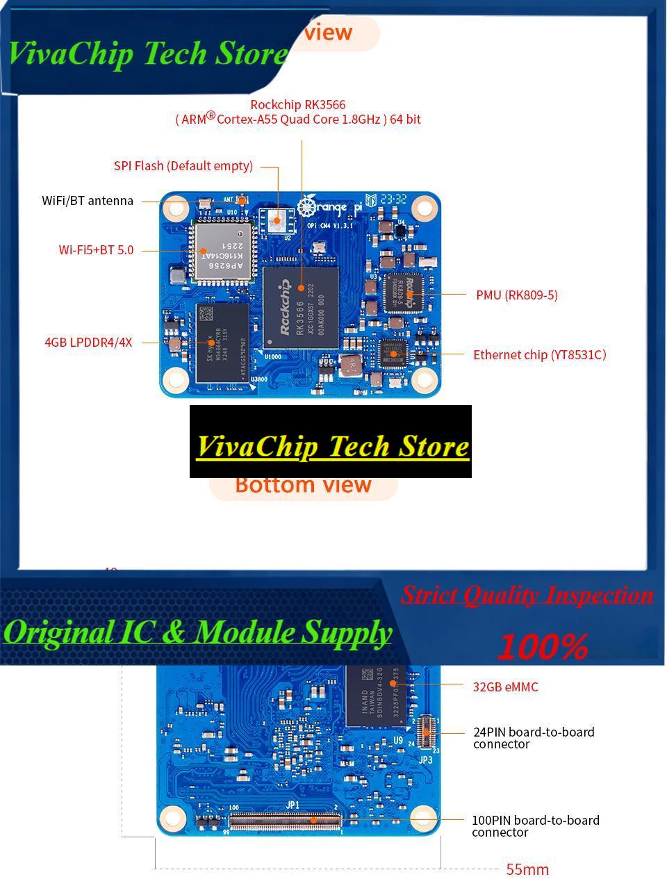 VivacpOrange Pi CM4 4GB RAM 32 - Compute Module 4 32Gb Wifi incelemesi ve fiyatı